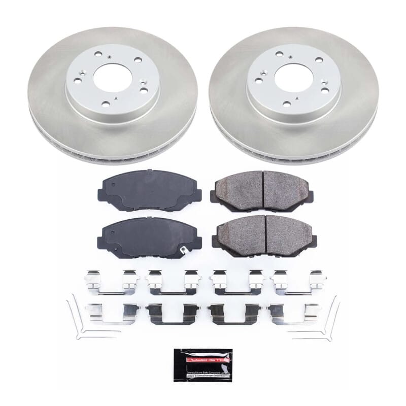 PowerStop — Semi-Coated Rotor and Low-Dust Ceramic Brake Pad Kit
