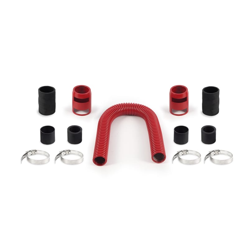 Mishimoto — Universal Flexible Stainless Steel Radiator Hose Kit, Red, 24in