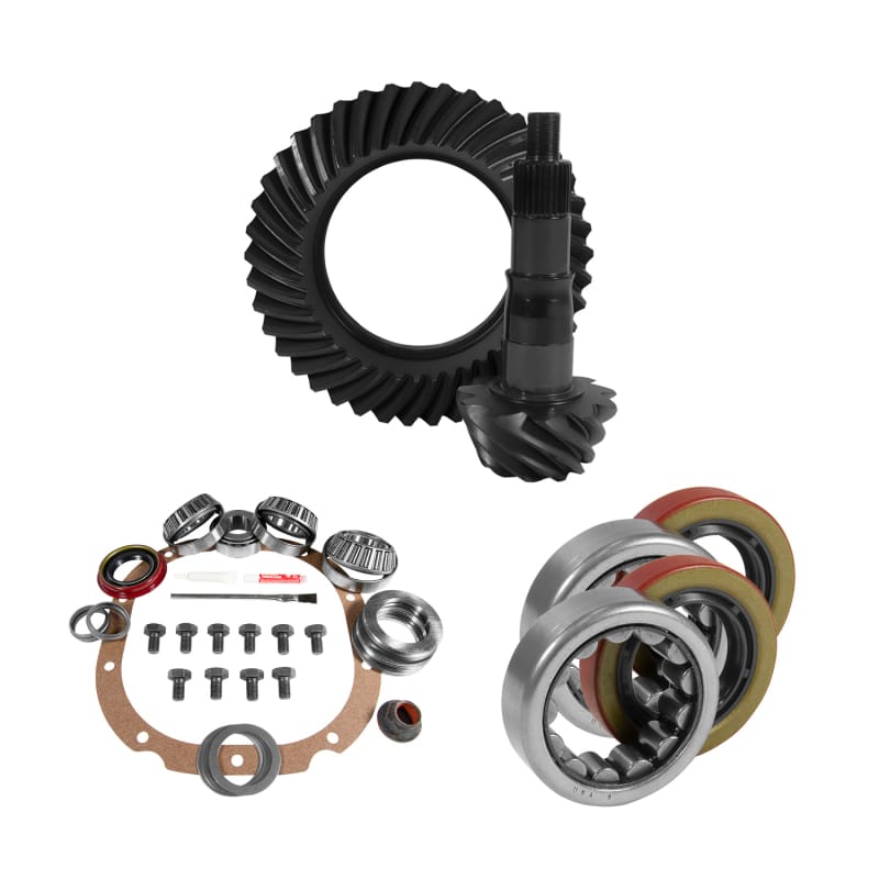 Yukon Gear & Axle — 8.8in. Ford 3.55 Rear Ring/Pinion; Install Kit; 2.25in. OD Axle Bearings/Seals
8.8" Ford 3.55 Rear Ring & Pinion, Install Kit, 2.25" OD Axle Bearings & Seals