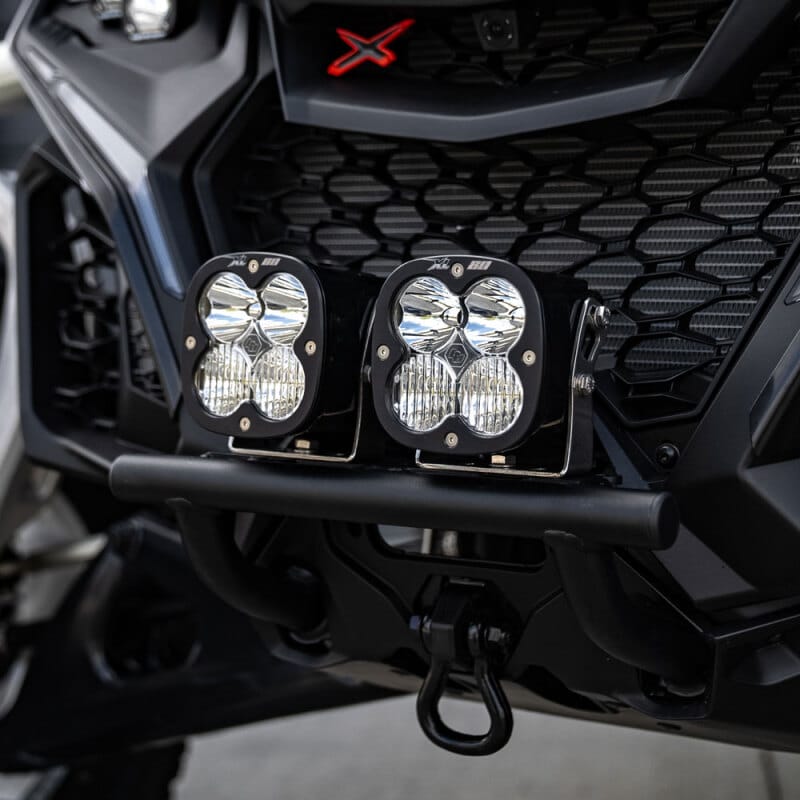 Baja Designs — Baja Designs 2024+ Can-Am Maverick R XL80 Push Bar Bumper Kit - Clear