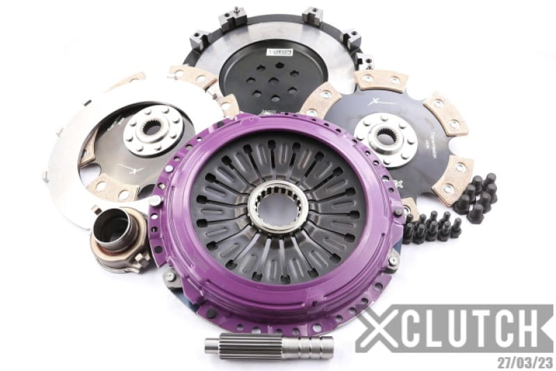 XCLUTCH — Clutch Kit Inc Flywheel; 9" Twin Solid Ceramic Clutch Discs
