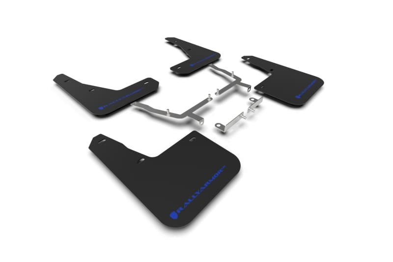 Rally Armor — Black Mud Flap/Blue Logo