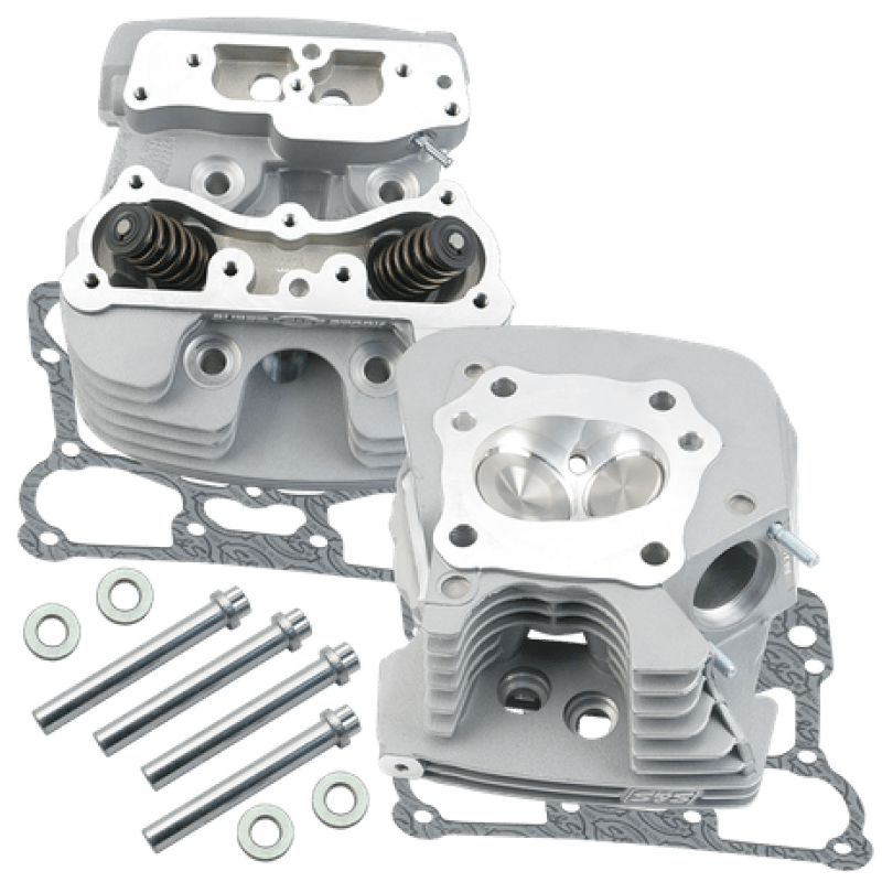 S&S Cycle — S&S Cycle 99-05 BT Super Stock 79cc Cylinder Head Kit - Silver