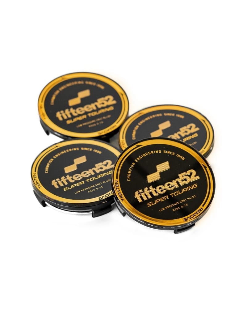 fifteen52 — Fifteen52 Super Touring (Chicane/Podium) Center Cap Set of Four - Black/Gold