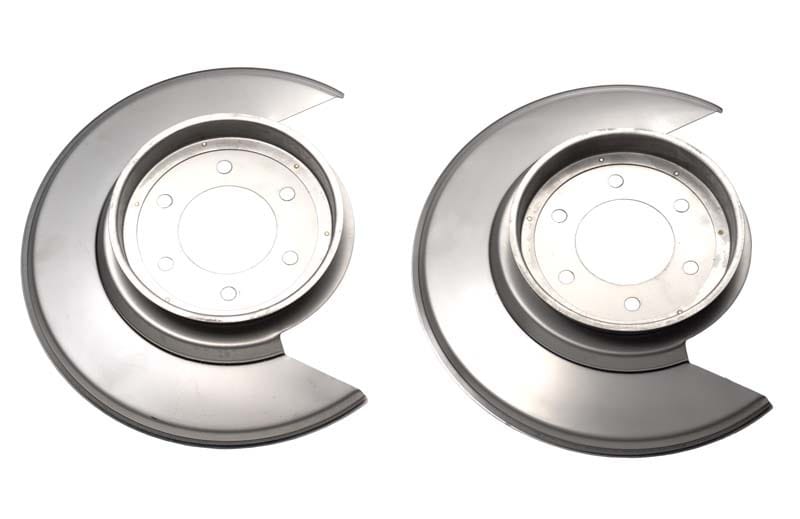 Kentrol — Kentrol 76-78 Jeep CJ Disc Brake Dust Cover Pair - Polished Silver