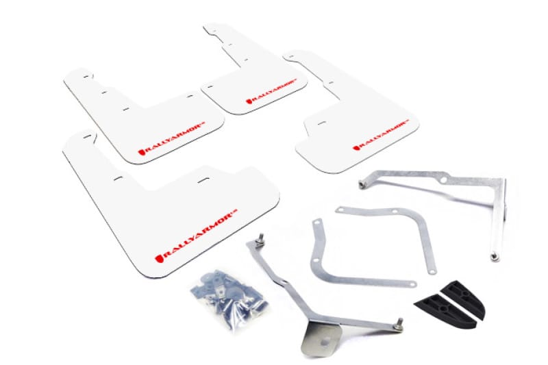 Rally Armor — White/Red Logo