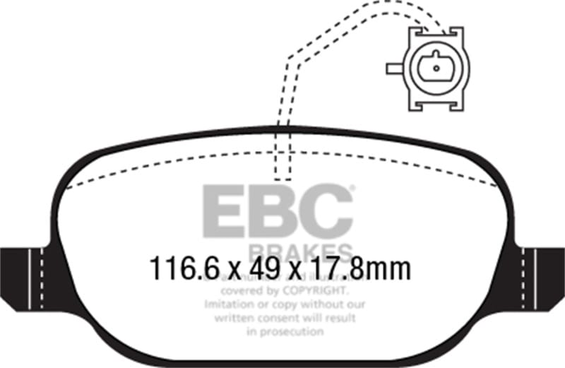 EBC — Redstuff Ceramic Low Dust Brake Pads