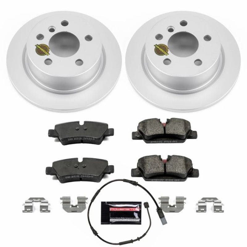PowerStop — Genuine Geomet Coated Rotor and Carbon-Fiber Ceramic Brake Pad Kit