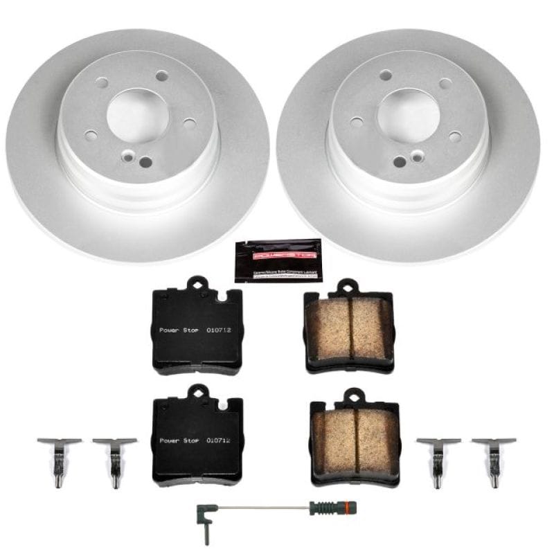 PowerStop — Genuine Geomet Coated Rotor and Carbon-Fiber Ceramic Brake Pad Kit