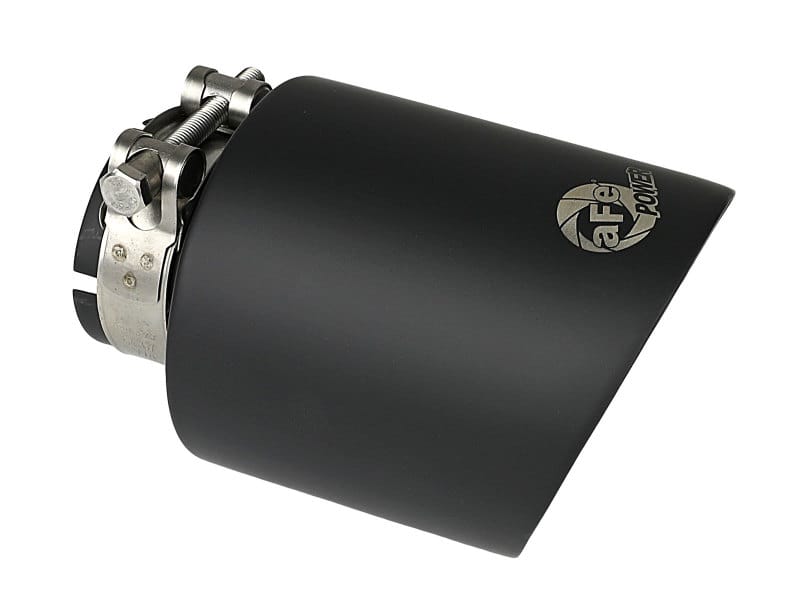 aFe — MACH Force-Xp 304 Stainless Steel Clamp-on Exhaust Tip Black Velvet