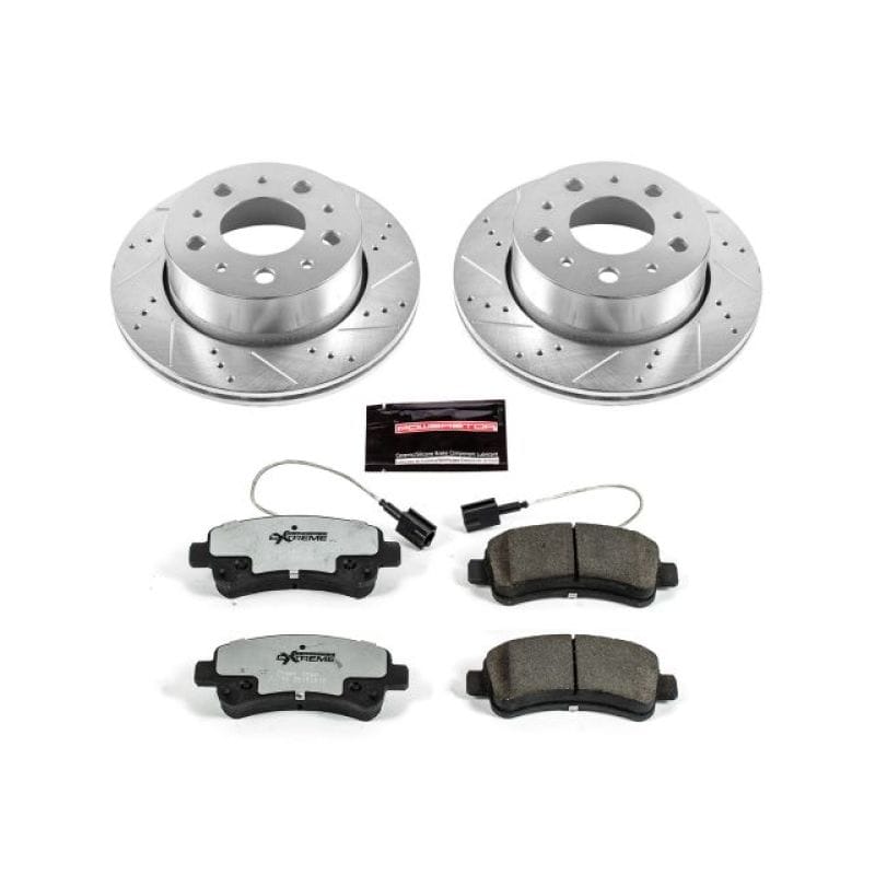 PowerStop — Z36 Truck and SUV Carbon-Fiber Ceramic Brake Pad and Drilled & Slotted Rotor Kit