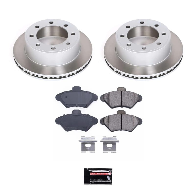 PowerStop — Semi-Coated Rotor and Low-Dust Ceramic Brake Pad Kit