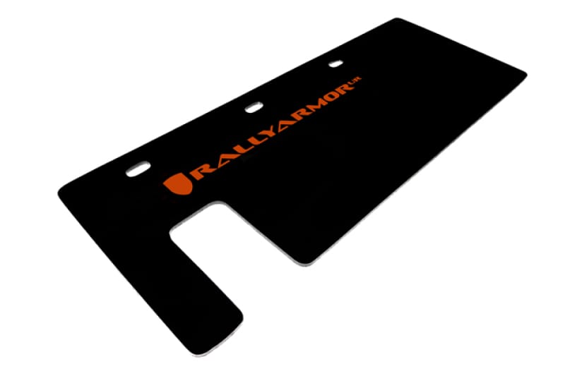 Rally Armor — Black Mud Flap/Orange Logo