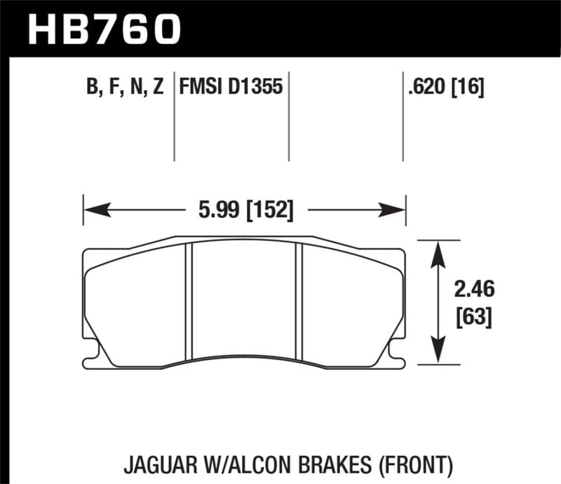 Hawk Performance — Performance Ceramic Disc Brake Pad