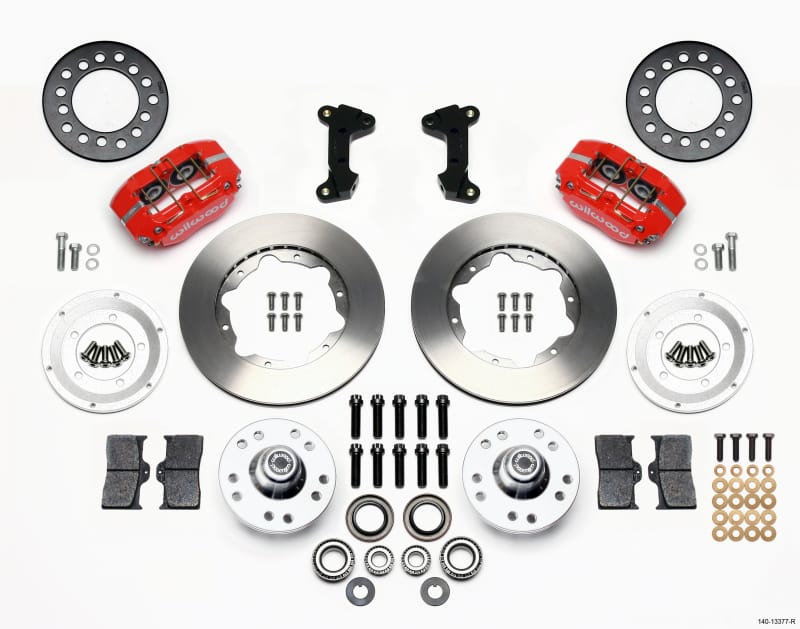 Wilwood — KIT,FRONT,MUSTANG II,74-78,DP-DB,11.00 ROTOR,VENTED,RED