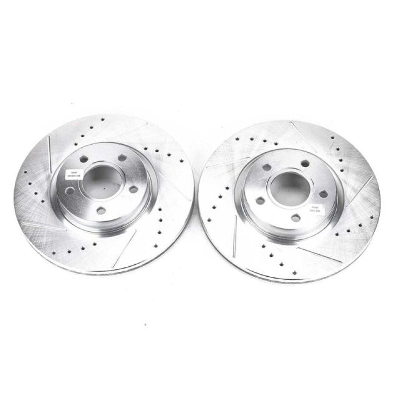 PowerStop — PowerStop Evolution Performance Drilled, Slotted & Plated Brake Rotor Pair