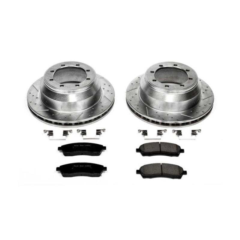 PowerStop — Z23 Daily Driver Carbon-Fiber Ceramic Brake Pad and Drilled & Slotted Rotor Kit