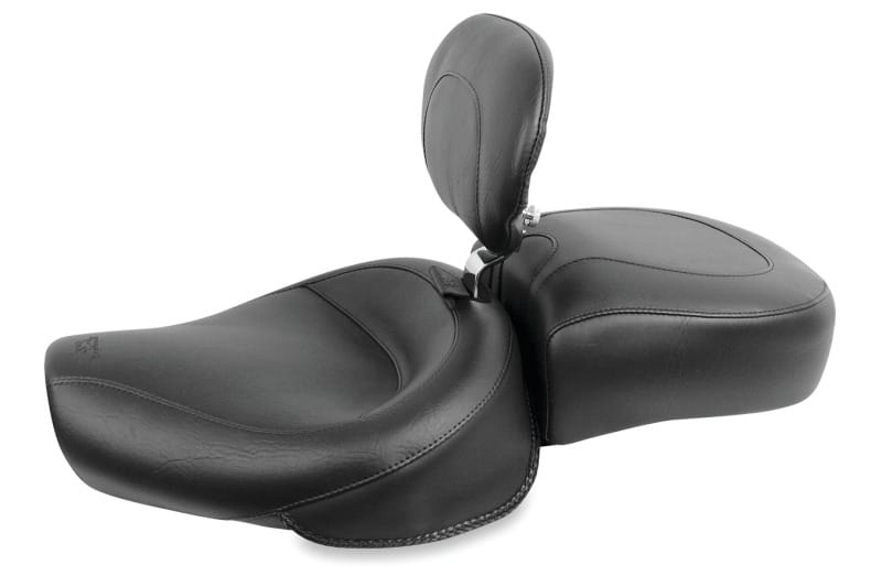 Mustang Motorcycle — Mustang 82-03 Harley Sportster Wide Touring Recessed Passenger Seat - Black