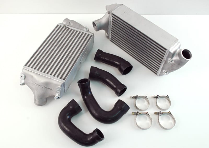 AWE Tuning — AWE Performance Intercoolers for Porsche 997 Turbo / GT2 - Black Hoses