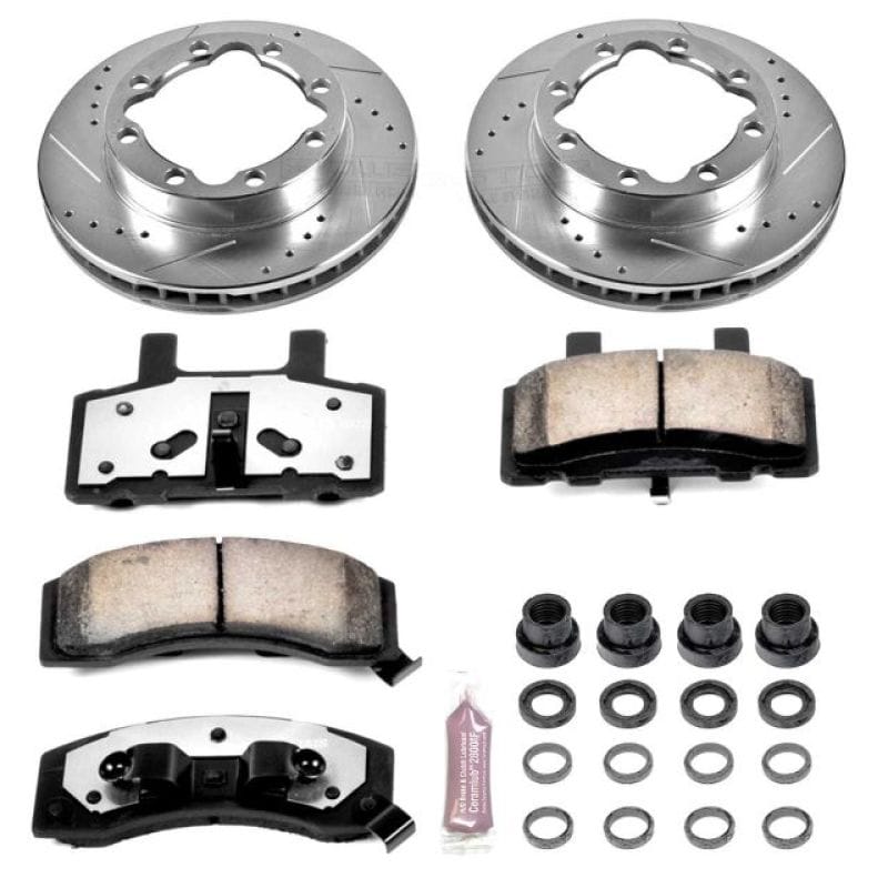 PowerStop — Z36 Truck and SUV Carbon-Fiber Ceramic Brake Pad and Drilled & Slotted Rotor Kit