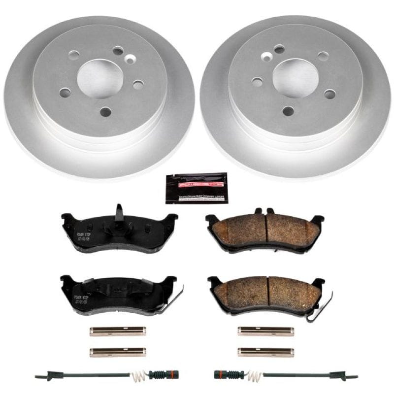 PowerStop — Genuine Geomet Coated Rotor and Carbon-Fiber Ceramic Brake Pad Kit