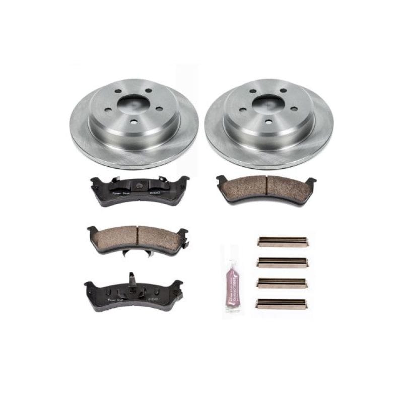 PowerStop — OE Stock Replacement Low-Dust Ceramic Brake Pad and Rotor Kit