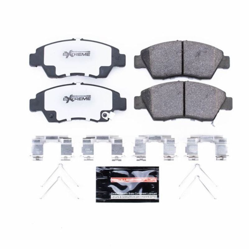 PowerStop — PowerStop - Z26 Performance Carbon-Fiber Ceramic Brake Pads with Hardware Kit