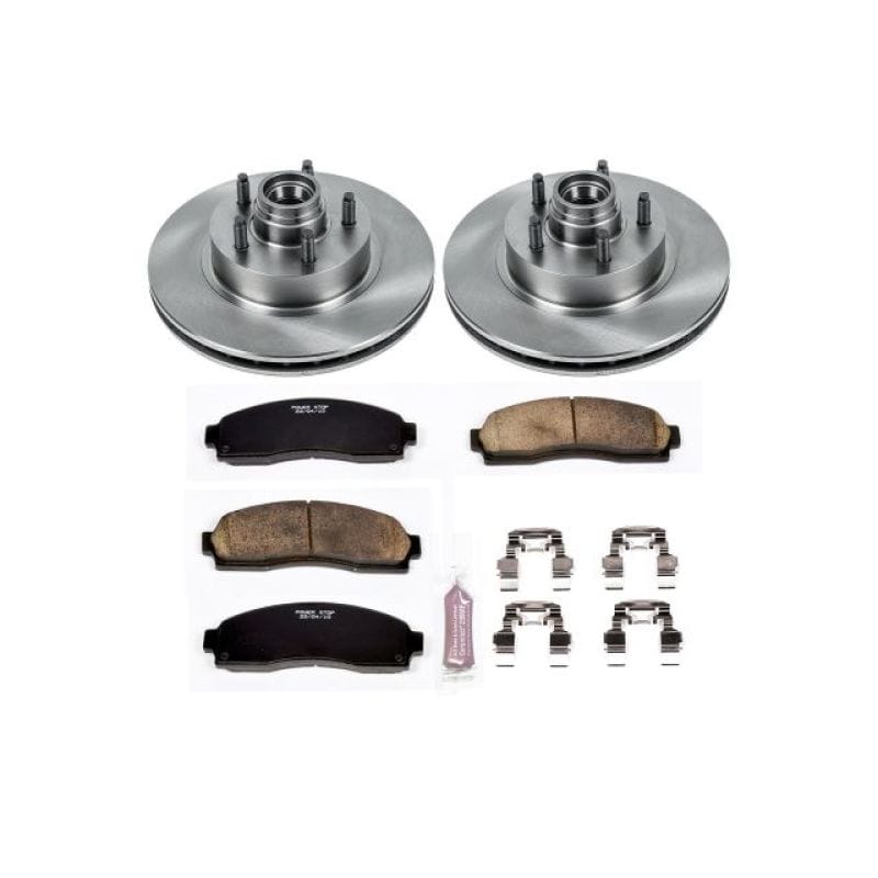 PowerStop — OE Stock Replacement Low-Dust Ceramic Brake Pad and Rotor Kit