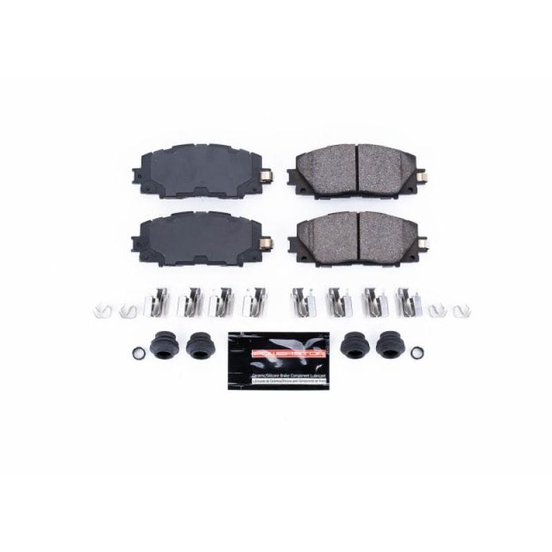 PowerStop — PowerStop - Z23 Daily Driver Carbon-Fiber Ceramic Brake Pads with Hardware Kit