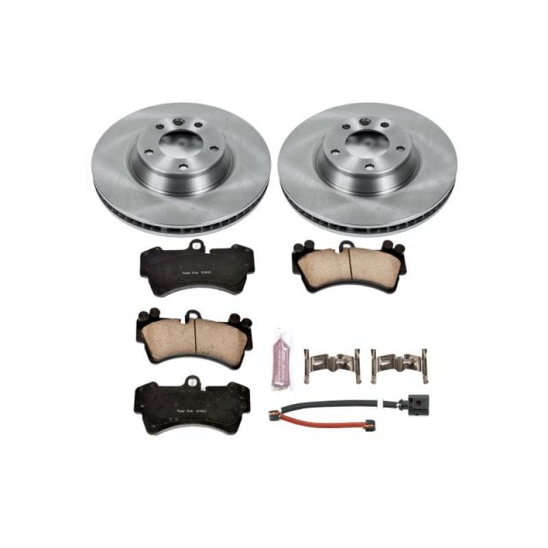 PowerStop — OE Stock Replacement Low-Dust Ceramic Brake Pad and Rotor Kit