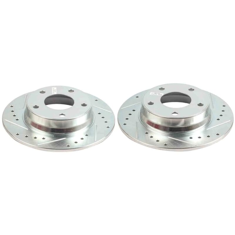 PowerStop — PowerStop Evolution Performance Drilled, Slotted & Plated Brake Rotor Pair