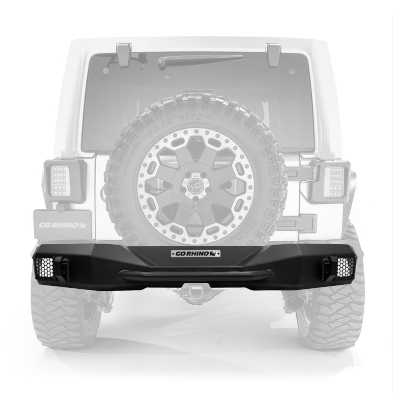 Go Rhino — Rockline Rear Stubby Bumper for Jeep Wrangler JK