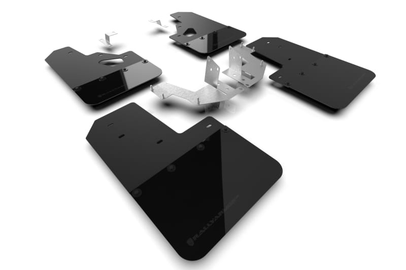 Rally Armor — Black Mud Flap/Metallic Black Logo