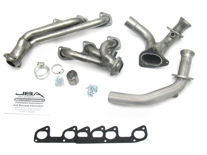 JBA — JBA 95-97 Ford Ranger 4.0L OHV 1-1/2in Primary Raw 409SS Cat4Ward Header
Exhaust Header