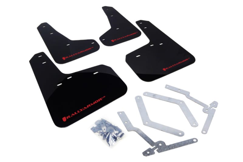 Rally Armor — Black Mud Flap/Red Logo