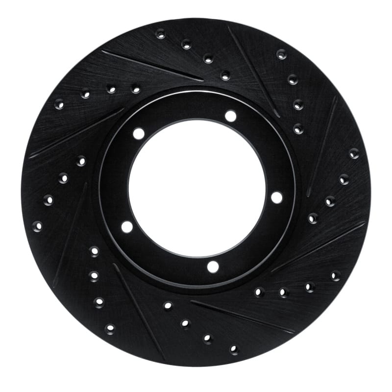 R1 Concepts — R1 Concepts Brake Rotor Drilled and Slotted Black