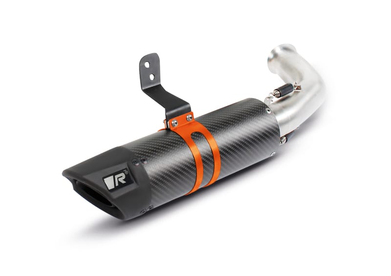 Remus — Remus 2020+ KTM 390 Adventure (Euro 4) Sport Flow Carbon Slip On w/Orange Clamp