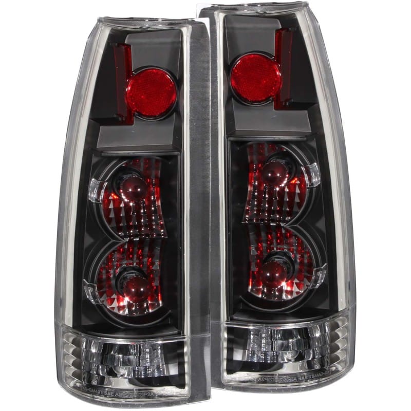 ANZO — ANZO 1999-2000 Cadillac Escalade Taillights Black - New Gen
TailLightSet