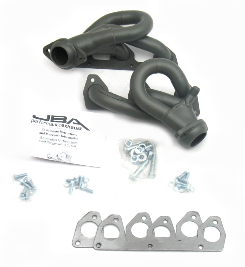 JBA — JBA 98-01 Ford Ranger 3.0L V6 w/EGR 1-1/2in Primary Ti Ctd Cat4Ward Header
Exhaust Header