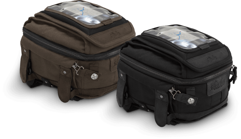 Burly Brand — Burly Brand Voyager Tank / Tail Bag - Dark Oak