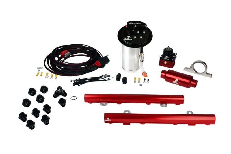 Aeromotive — 10-17 Mustang GT Stealth Eliminator Race System with 5.0L 4-V Fuel Rails