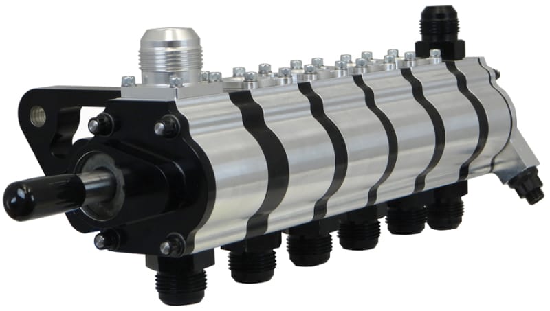 Moroso — Moroso 6 Stage Dry Sump Oil Pump w/Fuel Pump Drive - Tri-Lobe - Left Side - 1.200 Pressure