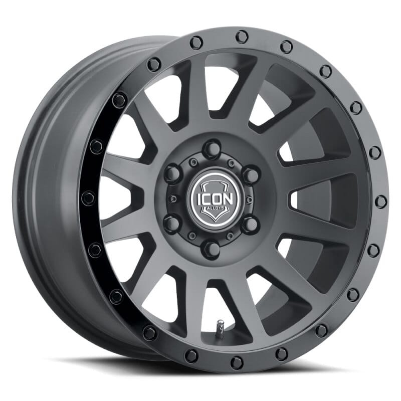 ICON — ICON ALLOYS COMPRESSION DBL BLACK - 18 X 9 / 6 X 135 / 6 MM / 5.25" BS