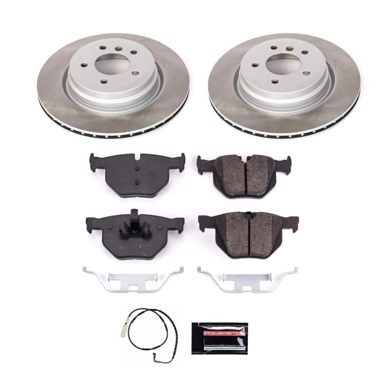 PowerStop — Semi-Coated Rotor and Low-Dust Ceramic Brake Pad Kit