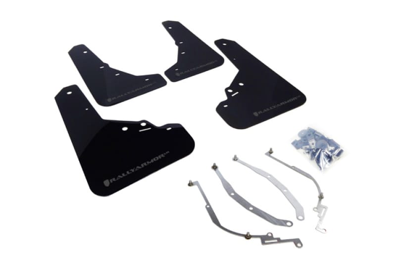 Rally Armor — Black Mud Flap/Grey Logo