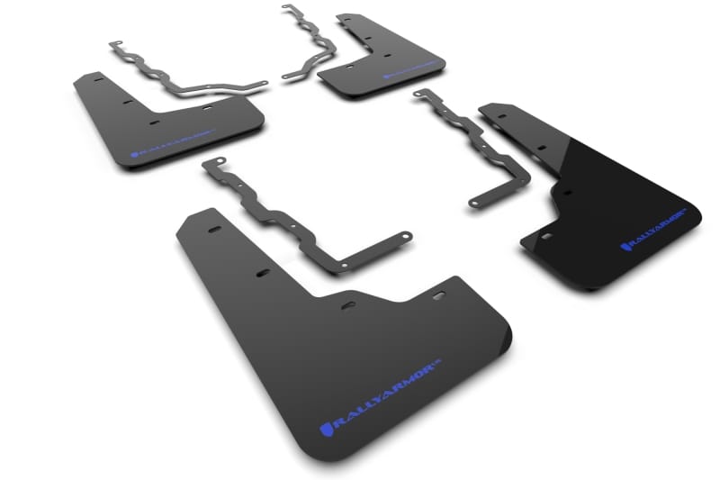 Rally Armor — Black Mud Flap/Blue Logo