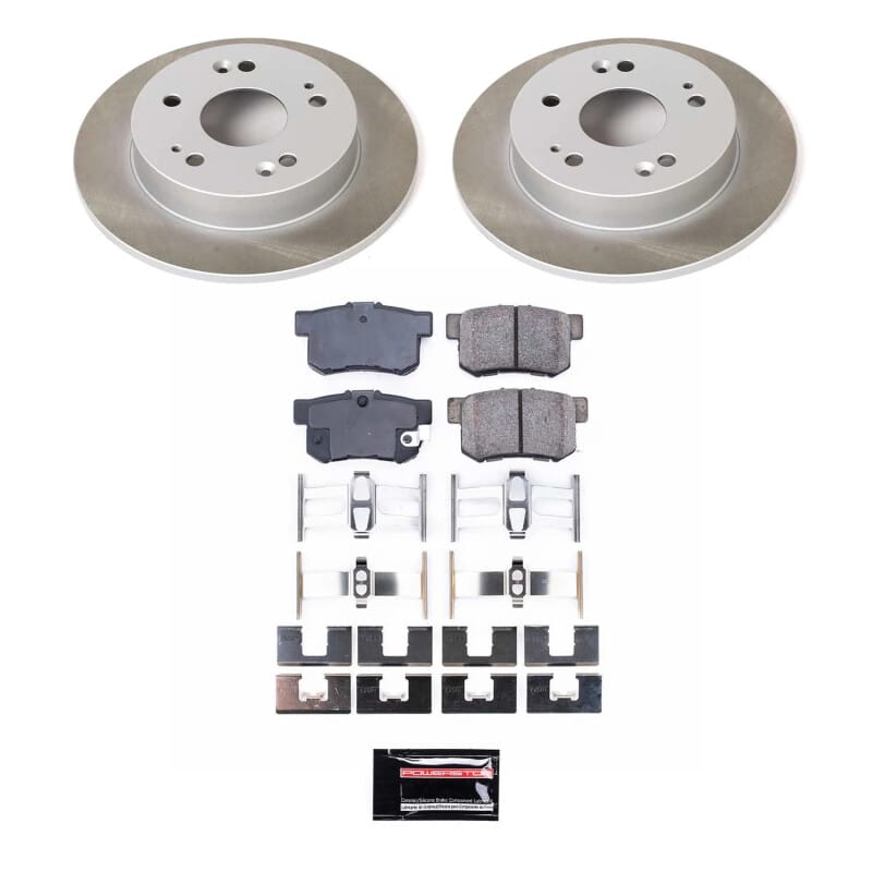 PowerStop — Semi-Coated Rotor and Low-Dust Ceramic Brake Pad Kit