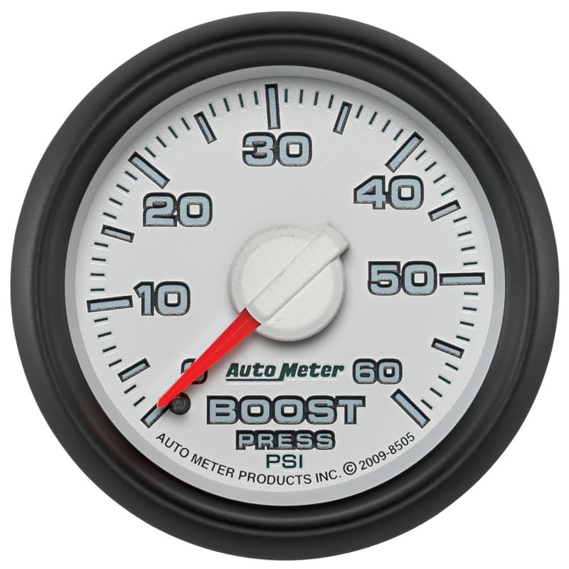 AutoMeter — GAUGE, BOOST, 2 1/16" , 60PSI, MECHANICAL, RAM GEN 3 FACTORY MATCH