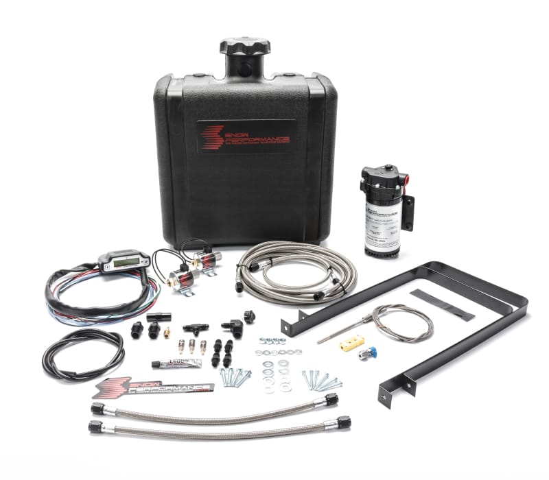 Snow Performance — Snow Performance Chevy/GMC Stg 3 Boost Cooler Water Injection Kit (SS Braided Line 4AN Fittings)
Water/Meth Inject Kt