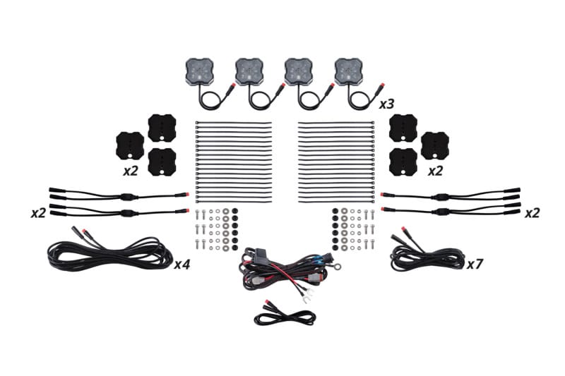 Diode Dynamics — Stage Series RGBW 12 Pack Rock Lights.